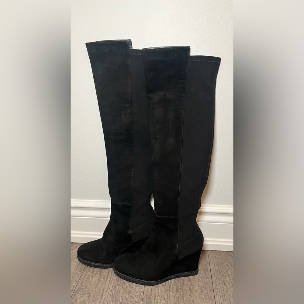 Stuart Weitzman Black Knee-High Boots